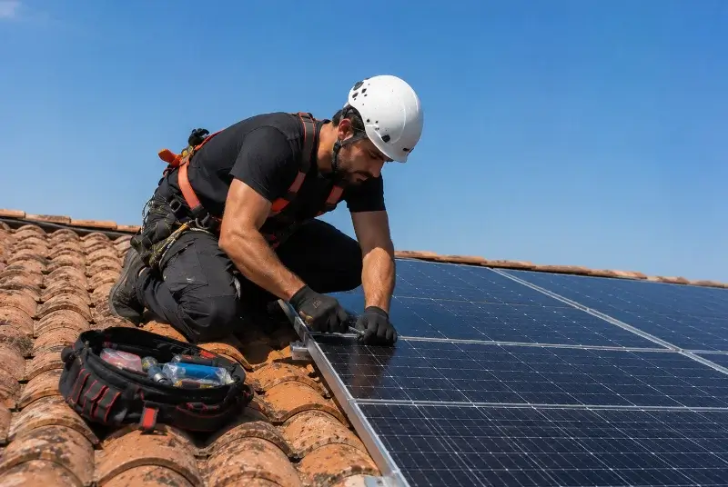 Maintenance et monitoring de panneaux solaires à Vallabrègues