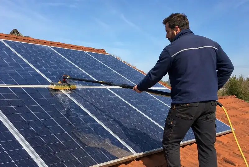 Nettoyage et entretien de panneaux solaires à Vallabrègues